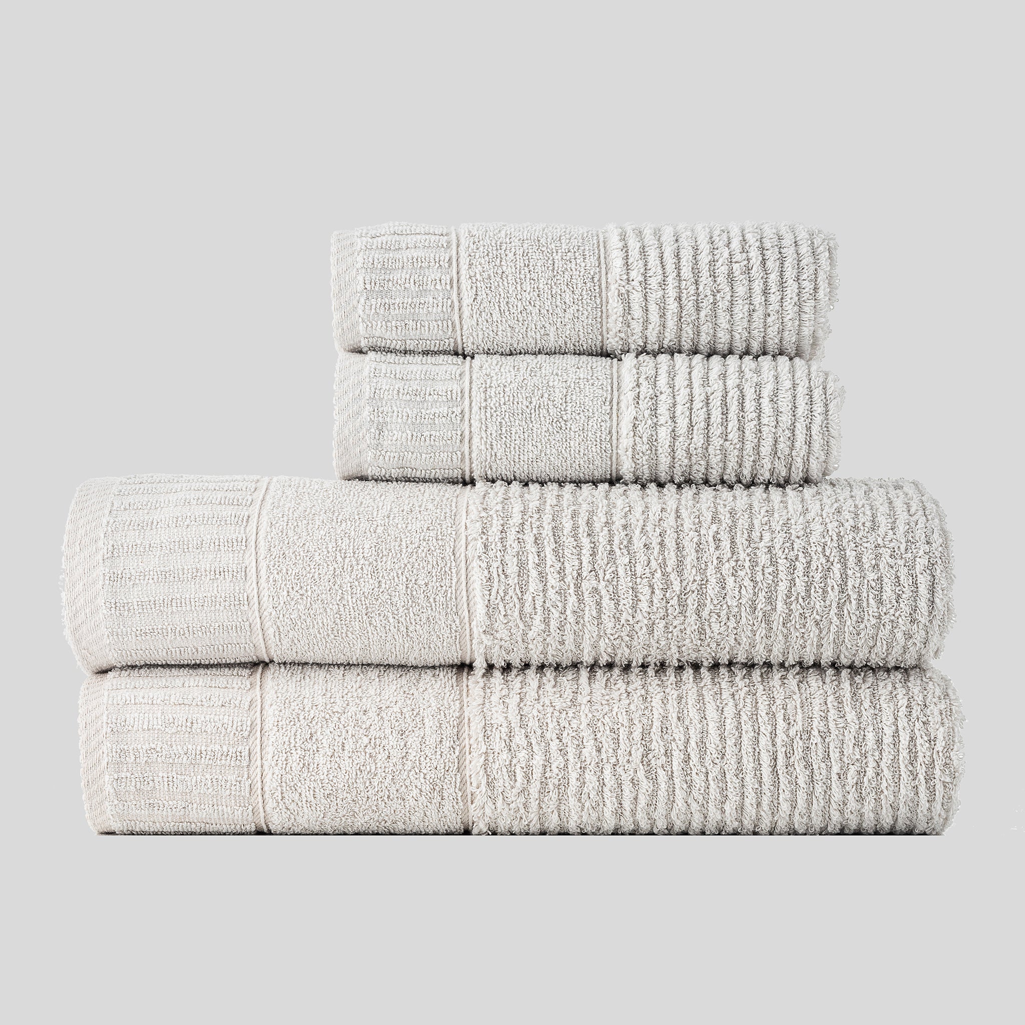 Aura Family Bath & Hand Towel Set (4-Piece)