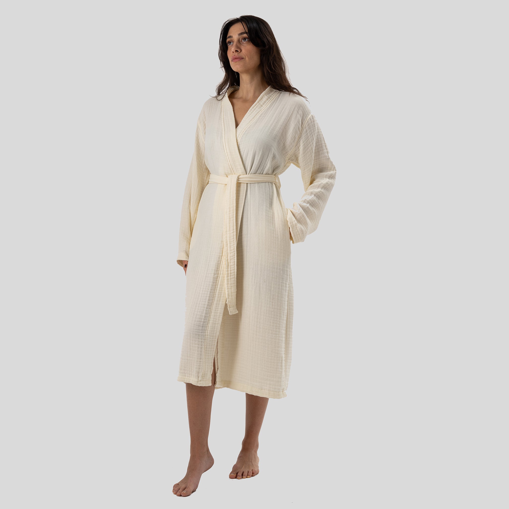 Maren Muslin Robe + Hair Towel Set
