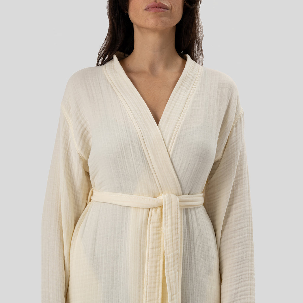 Maren Muslin Robe + Hair Towel Set