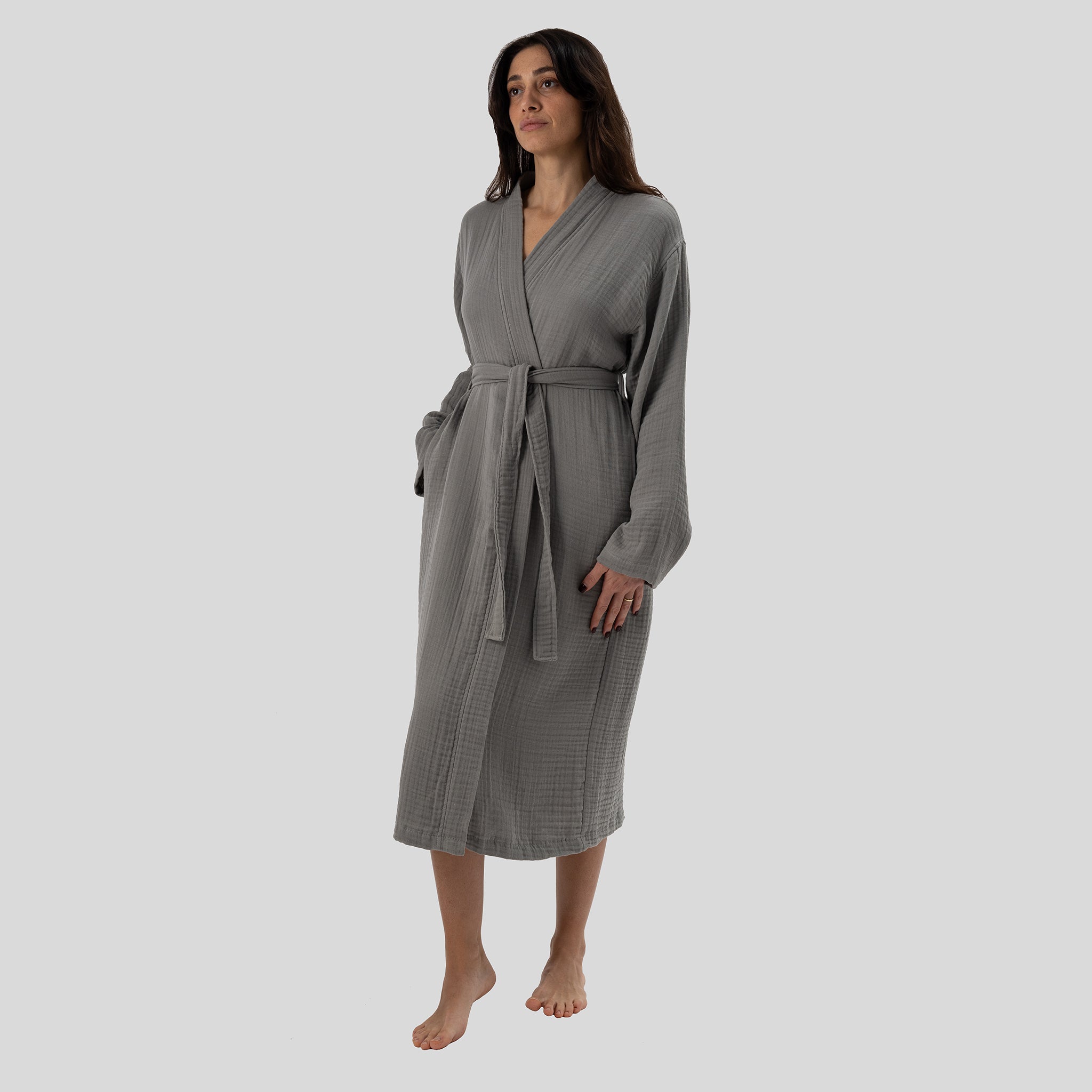 Maren Muslin Robe + Hair Towel Set