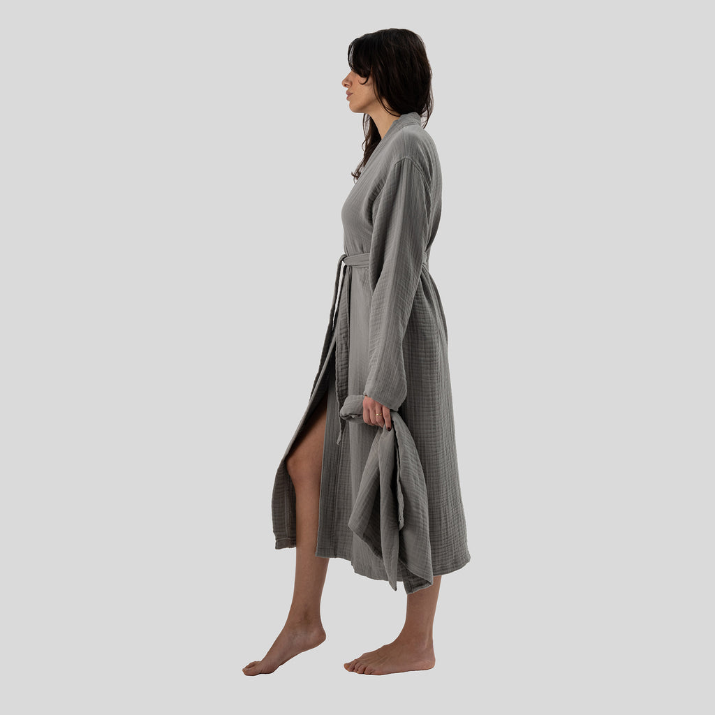 Maren Muslin Robe & Towel Couple Set (4-Piece)