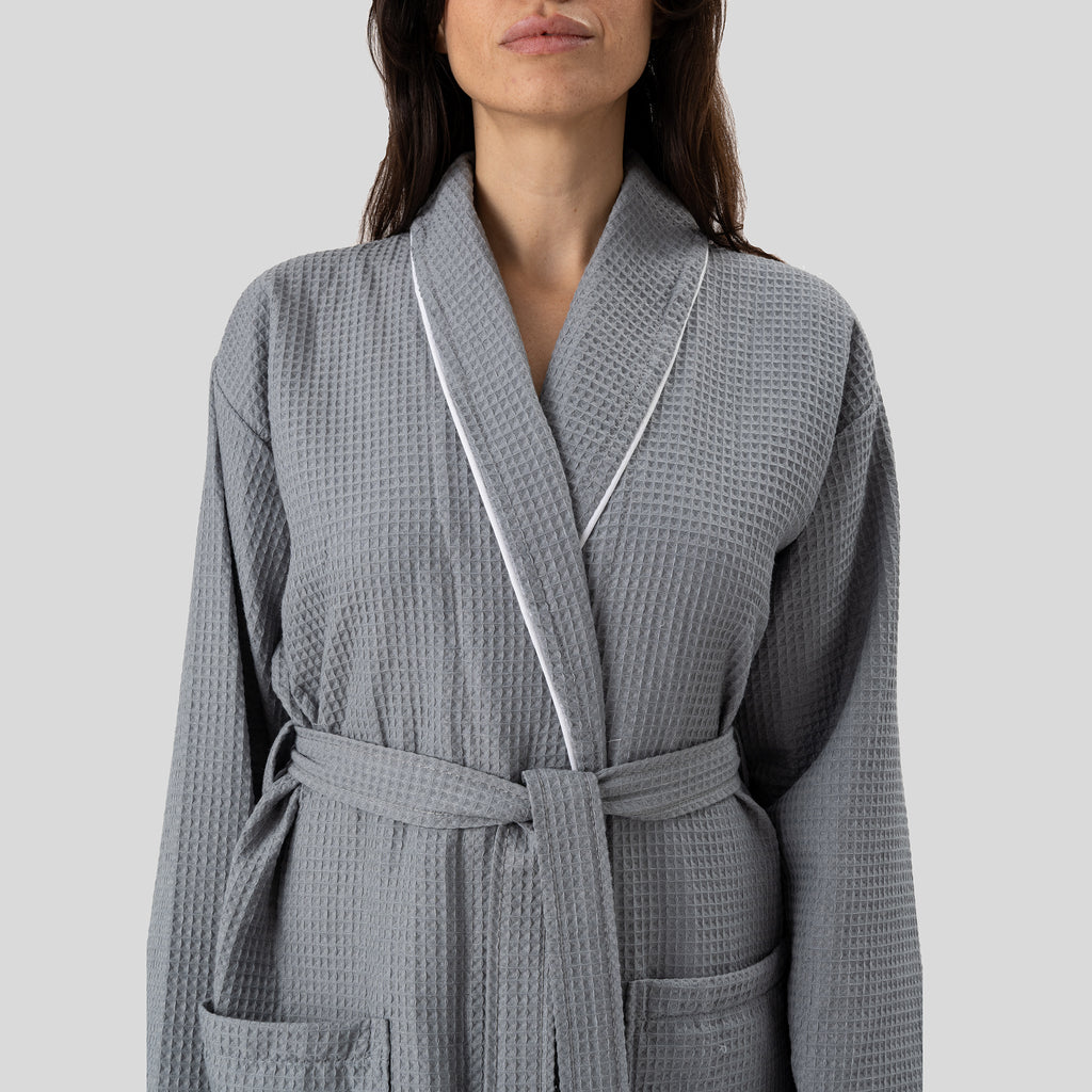 Naturelia Waffle Robe + Hair Towel Set