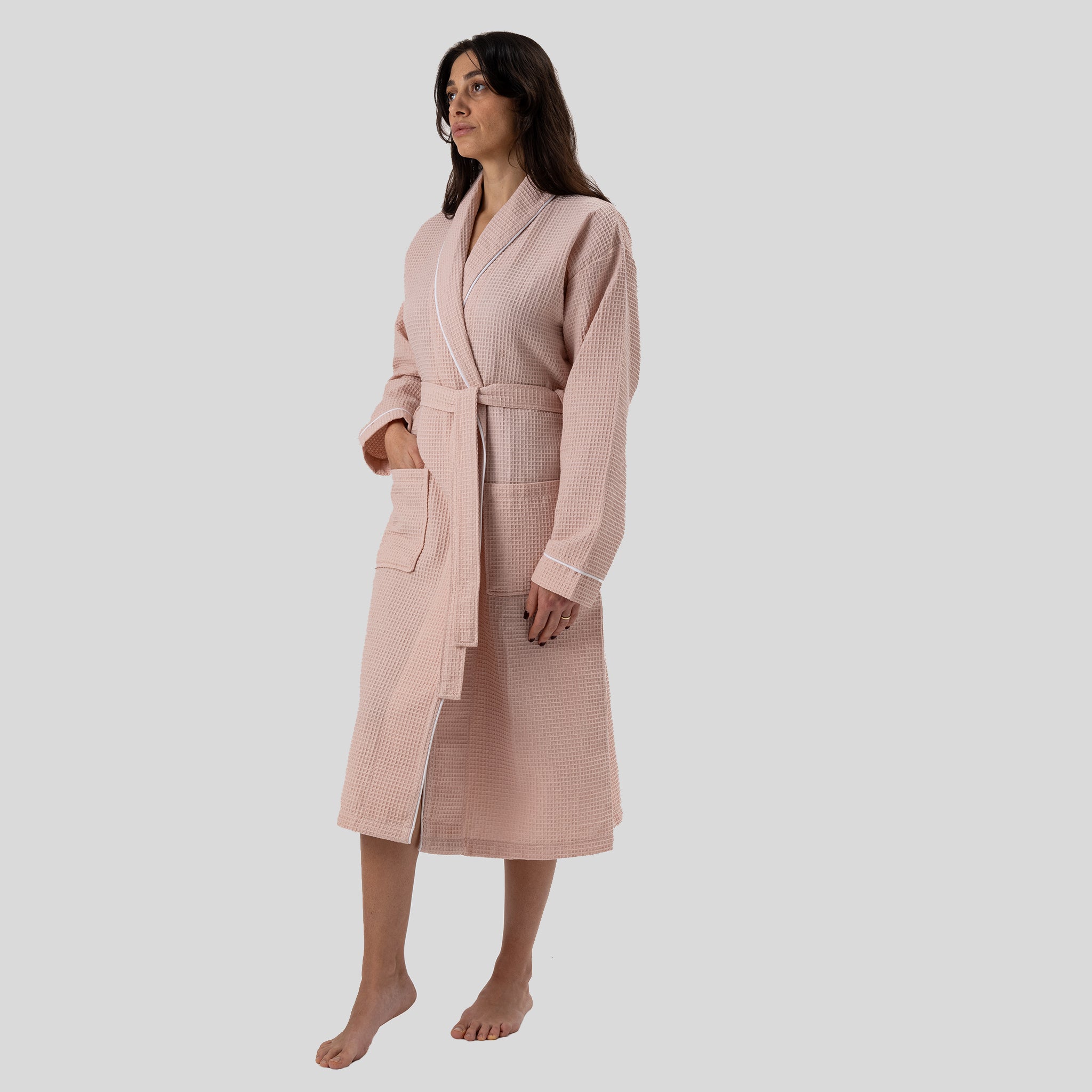 Naturelia Waffle Robe + Hair Towel Set