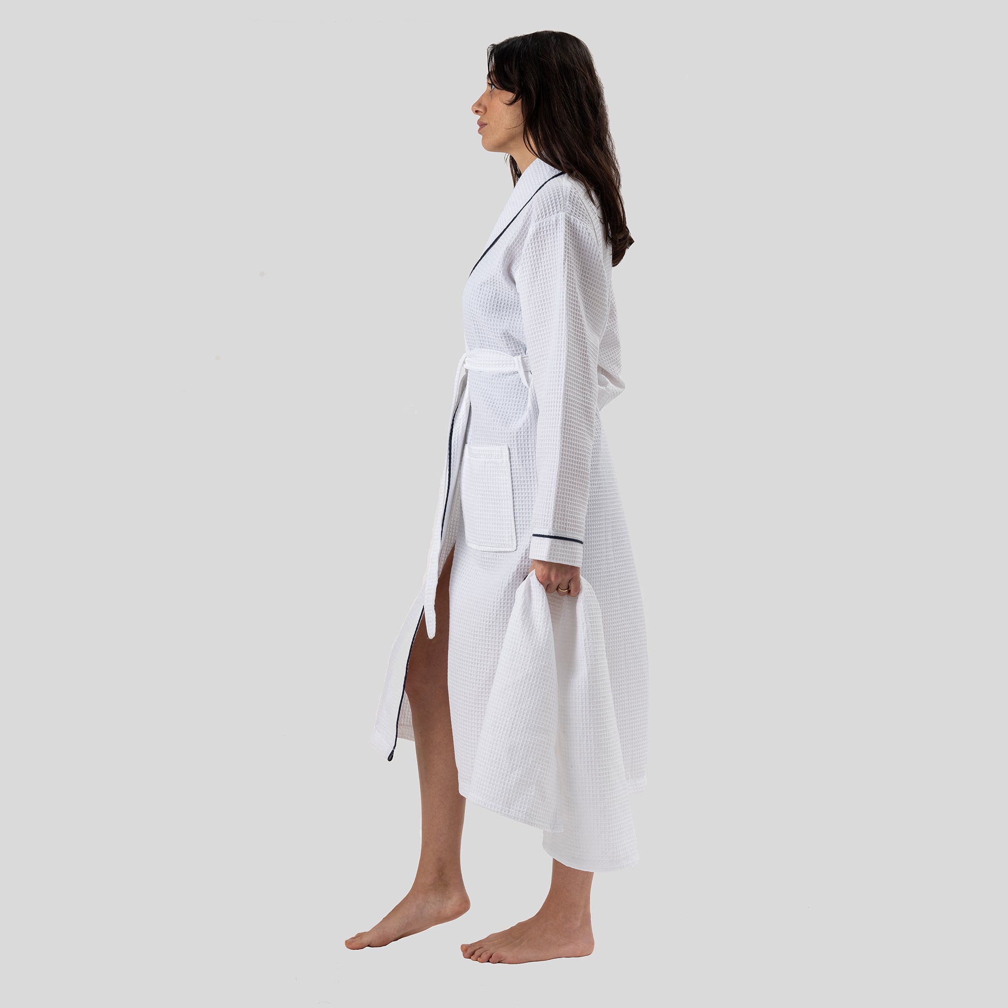 Naturelia Waffle Robe + Hair Towel Set