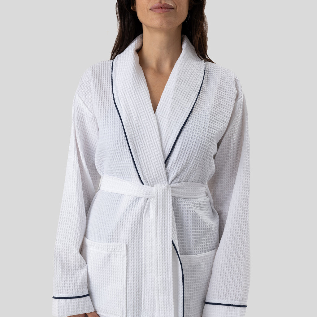 Naturelia Waffle Robe + Hair Towel Set