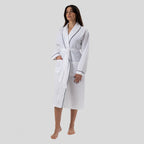 Naturelia Waffle Robe & Towel Couple Set (4-Piece)