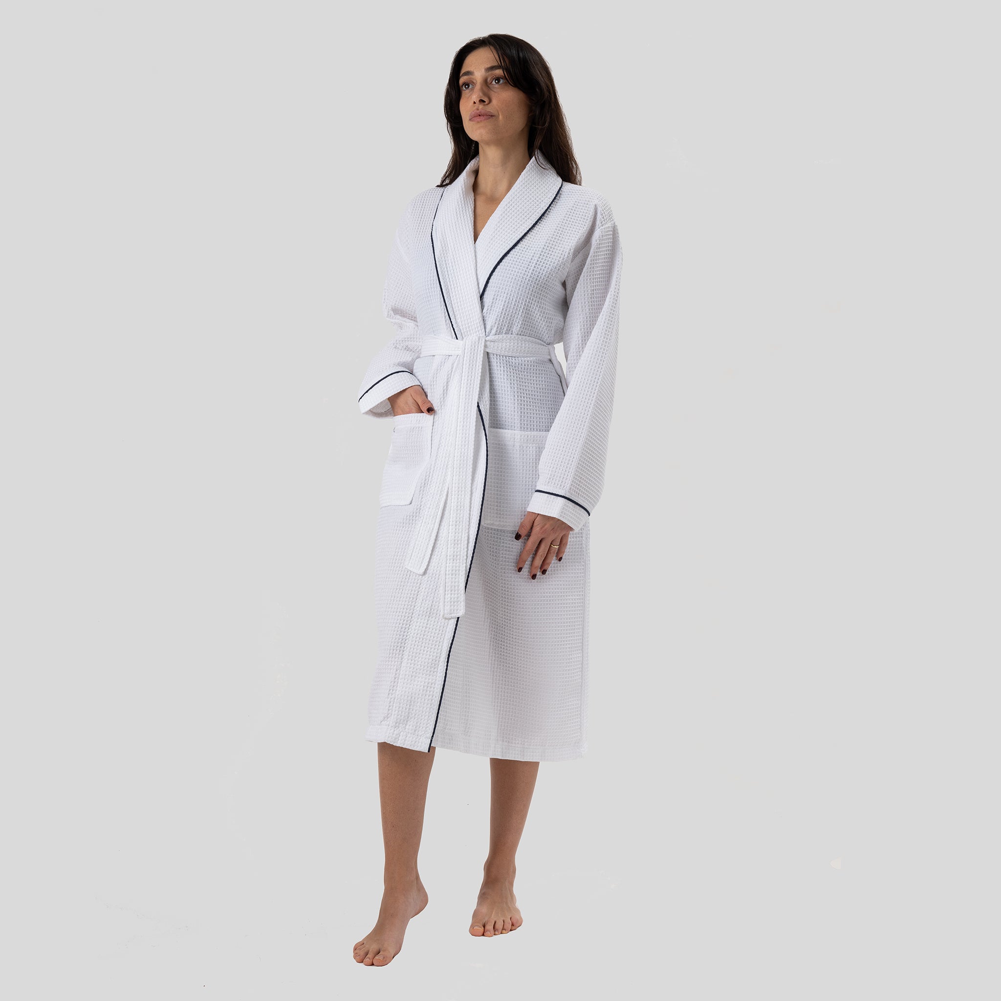 Naturelia Waffle Robe + Hair Towel Set