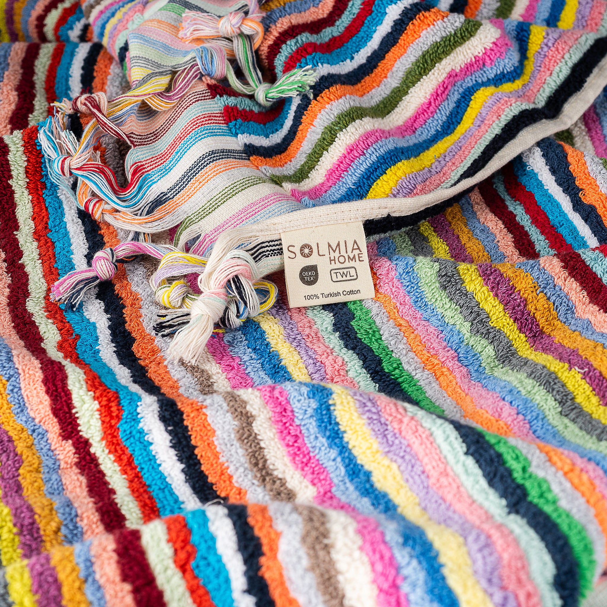 Sky Rainbow Bath & Hand Towel Set