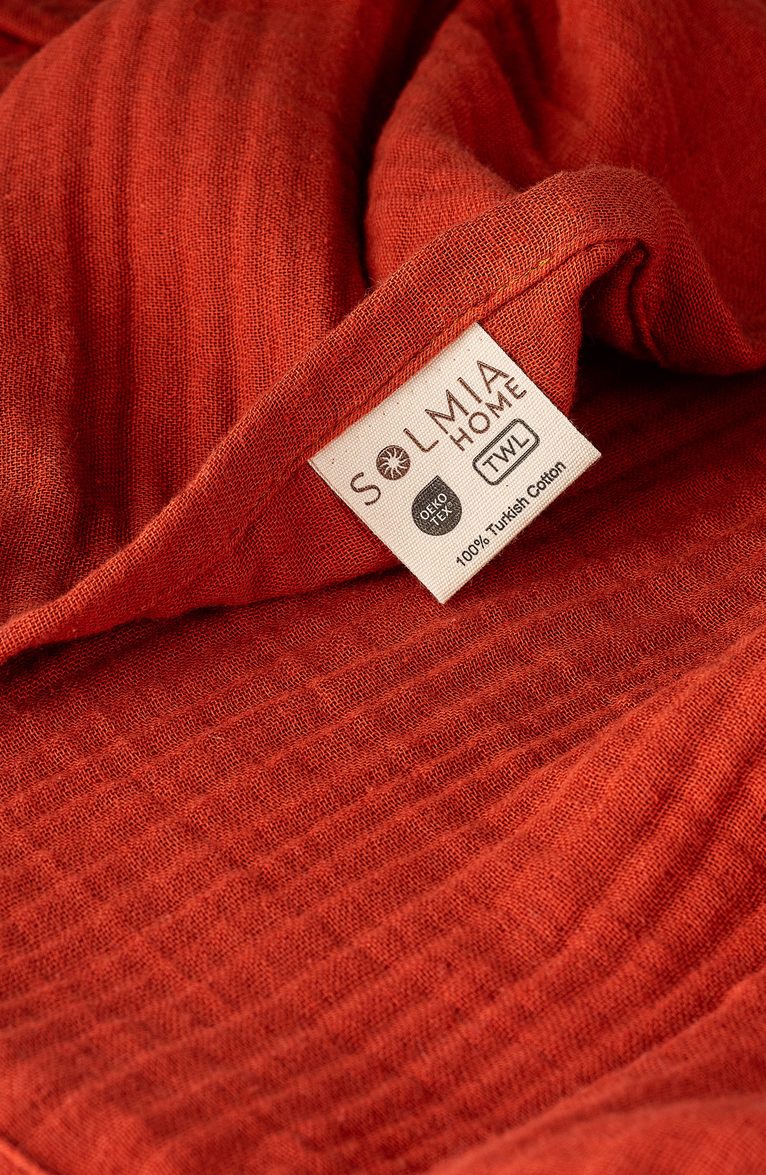 Arven Muslin Turkish Cotton 2-Piece Red Towel Set