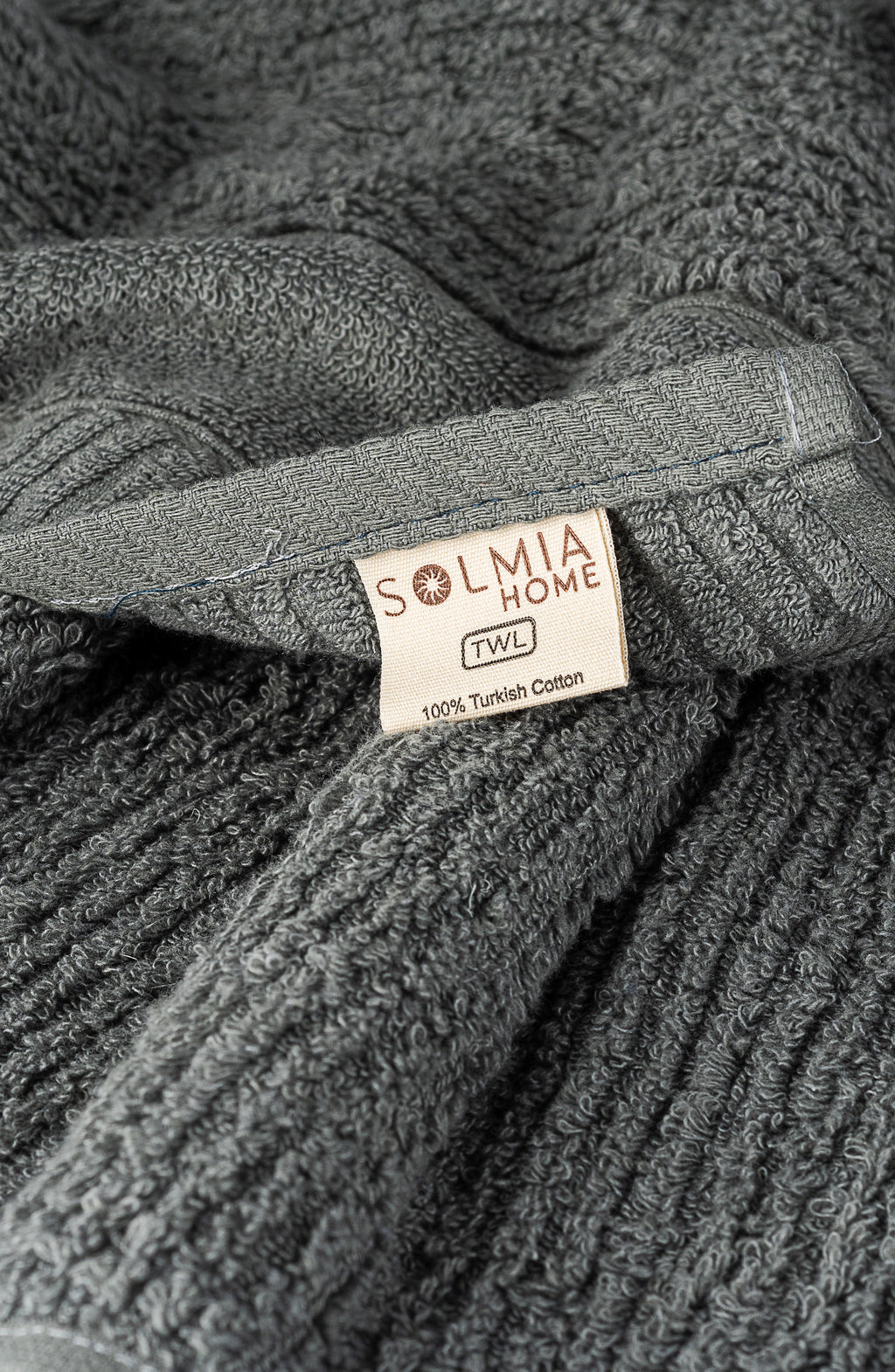 Luxury Soft Aura 100% Turkish Cotton 2-Piece Towel Set - Anthracite