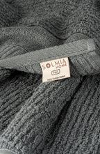 Luxury Soft Aura 100% Turkish Cotton 2-Piece Towel Set - Anthracite