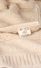Luxury Soft Aura 100% Turkish Cotton 2-Piece Towel Set - Beige