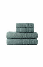 Luxury Soft Aura 100% Turkish Cotton 4 Piece Towel Set - Green