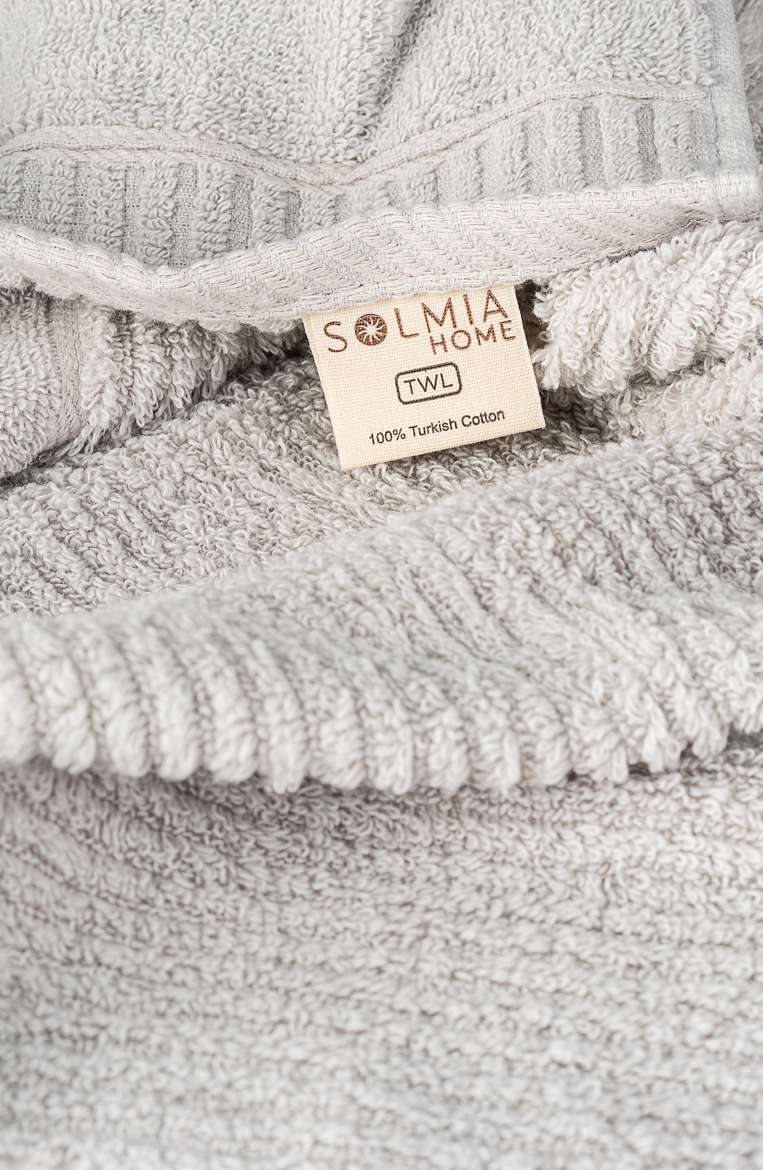 Luxury Soft Aura 100% Turkish Cotton 2-Piece Towel Set - Grey