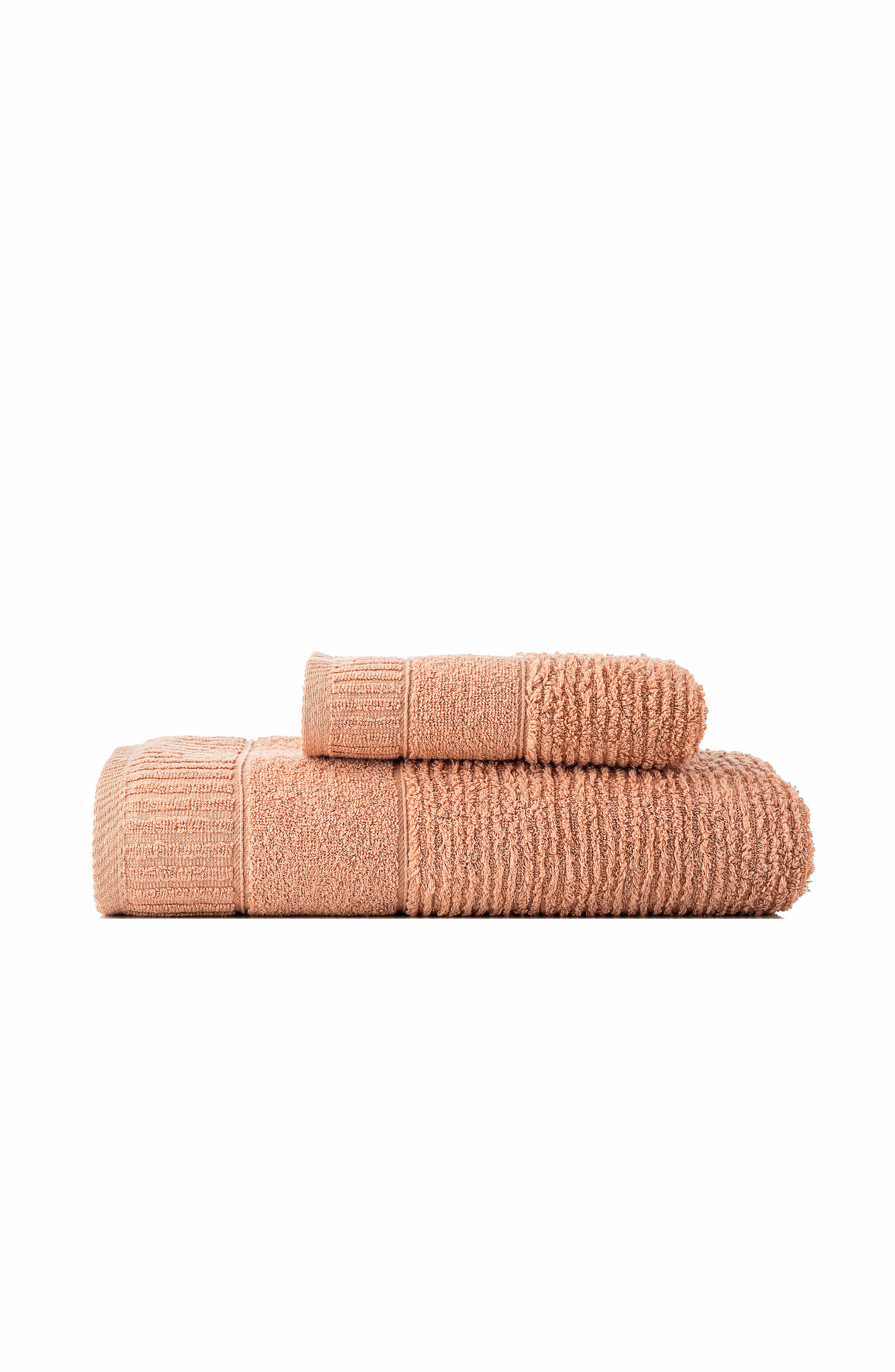 Luxury Soft Aura 100% Turkish Cotton 2-Piece Towel Set - Terracotta