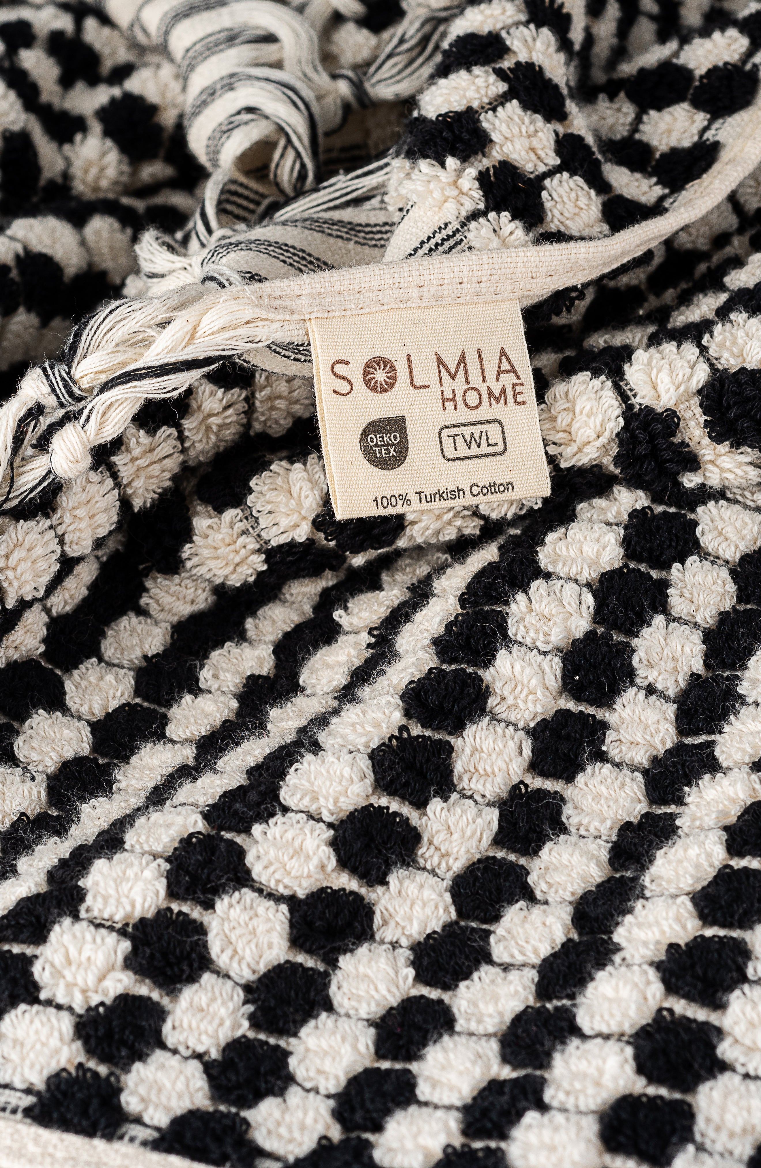 Heritage Loom Modern Luxe Bath Duo -  Black & White