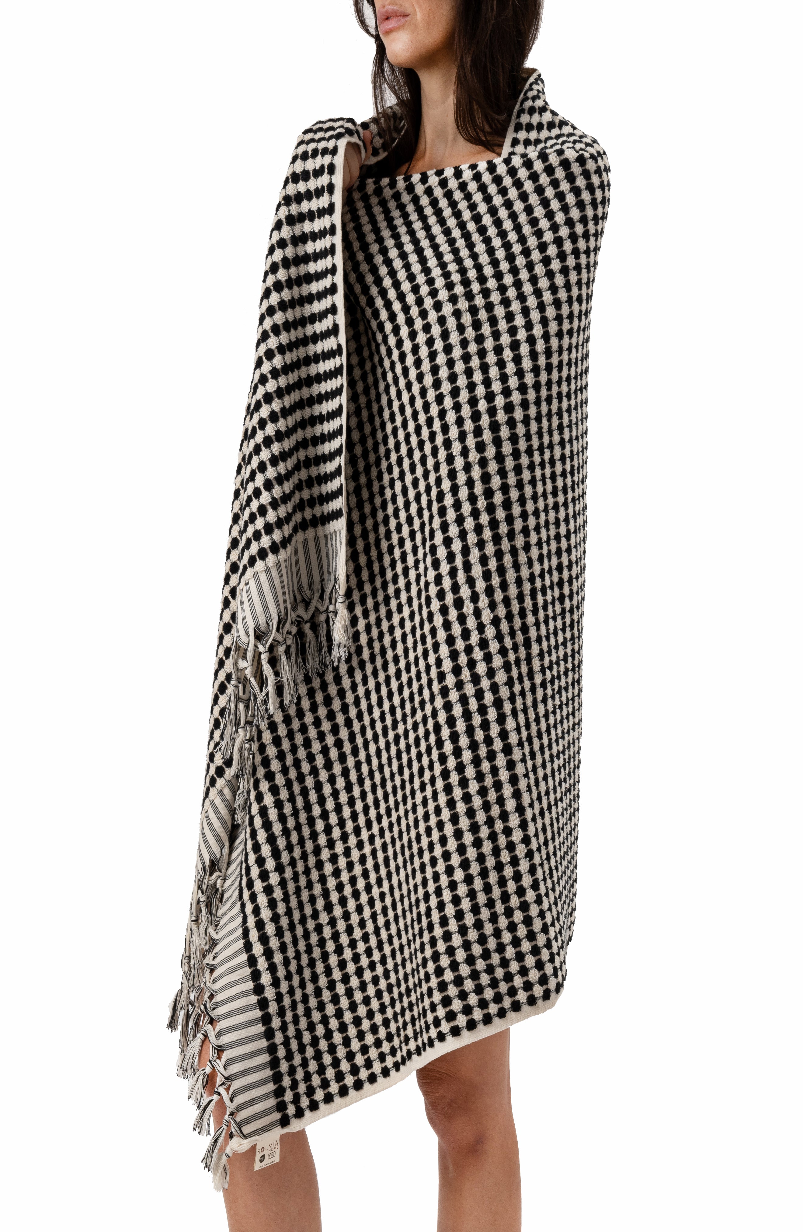 Heritage Loom Modern Luxe Bath Duo -  Black & White