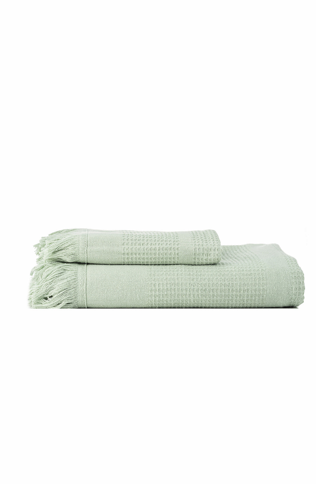 Luma Loom Turkish Cotton 2 Piece Towel Set – Green