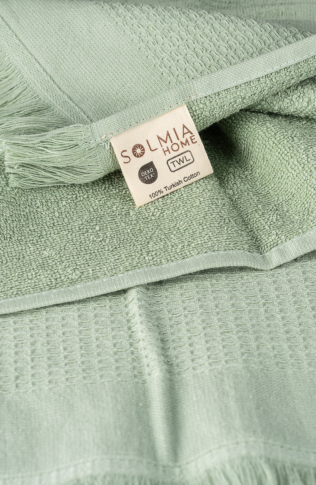 Luma Loom Turkish Cotton 2 Piece Towel Set – Green