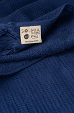 Luma Loom Turkish Cotton 2 Piece Towel Set - Navy Blue