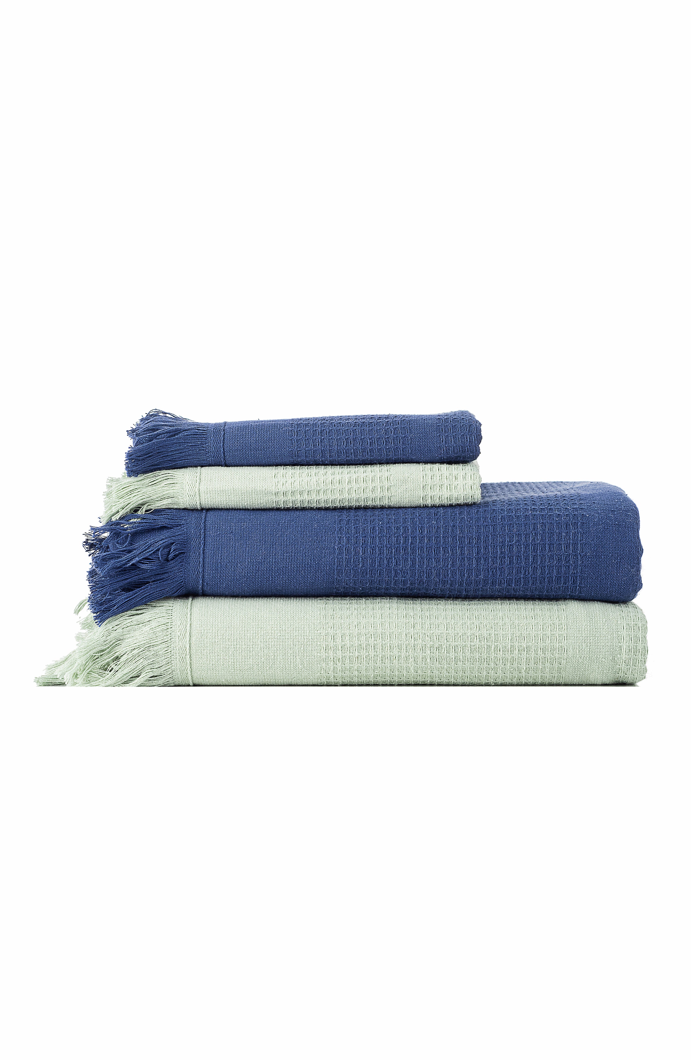 Luma Loom Turkish Cotton 2 Piece Towel Set – Green