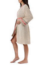 Lunara Turkish Cotton Buldana Style Long Red Kimono