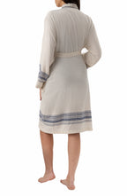 Tuluna Collection Turkish Cotton Peshtemal Bathrobe 100% Cotton - Navy Blue