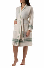 Tuluna Collection Turkish Cotton Peshtemal Bathrobe 100% Cotton - Green