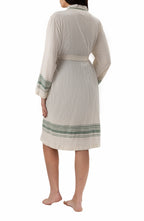 Tuluna Collection Turkish Cotton Peshtemal Bathrobe 100% Cotton - Green