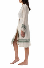 Tuluna Collection Turkish Cotton Peshtemal Bathrobe 100% Cotton - Green