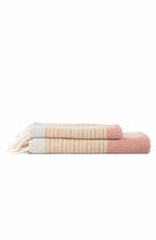 Turco Peshtemal and Hand Towel Set %100 Turkish Cotton - Red